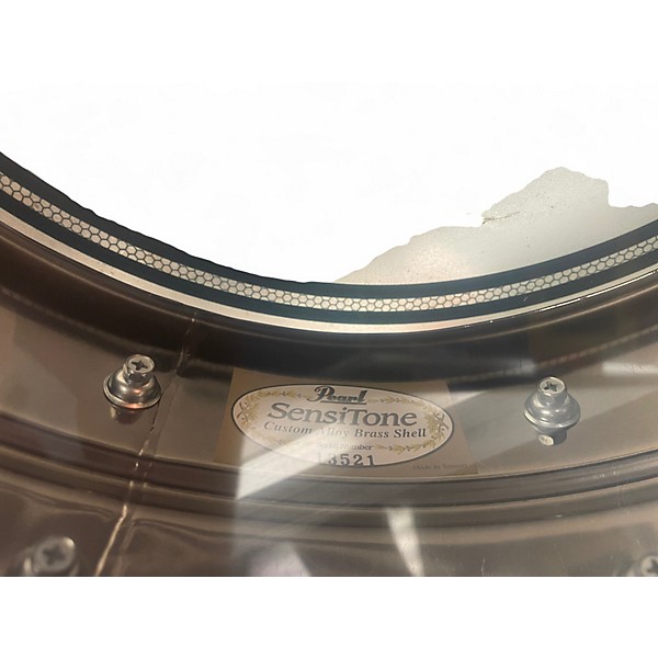 Used Pearl 14X5 STA1450BR SENSITONE BEADED BRASS BLACK NICKEL OVER BRASS Drum