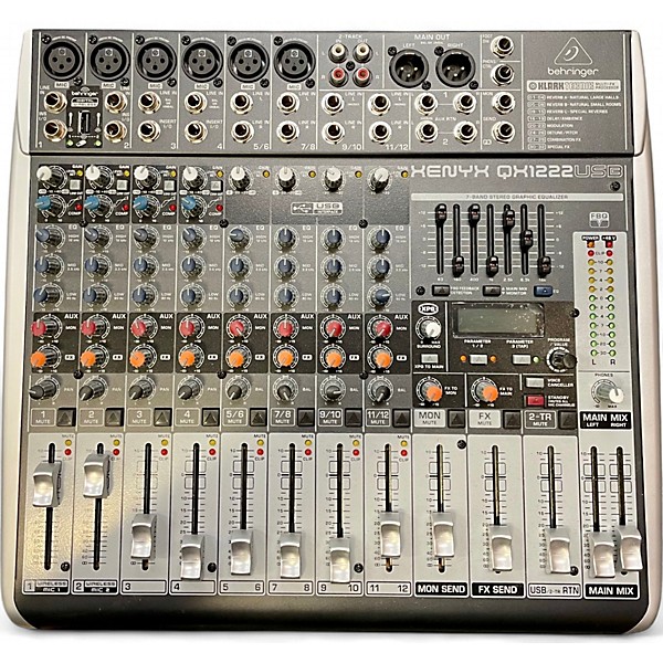 Used Behringer XENYX QX1222USB Unpowered Mixer
