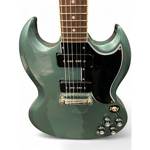 Used 2022 Epiphone SG SPECIAL P90 Green Solid Body Electric Guitar