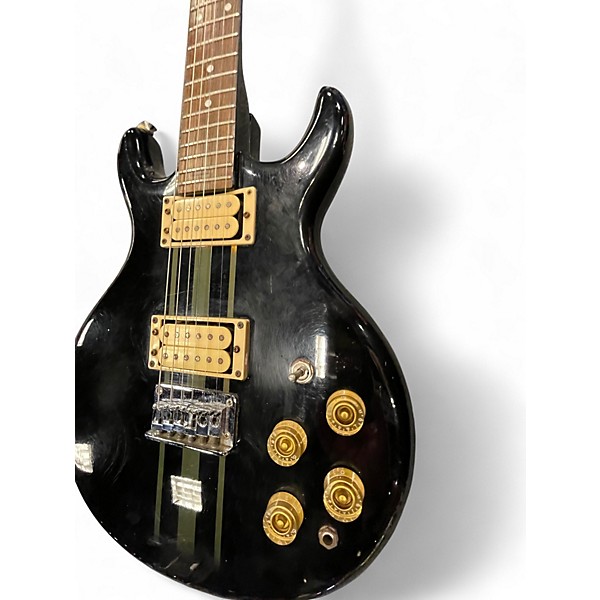 Used Cort Performer Double Cutaway Black Solid Body Electric Guitar