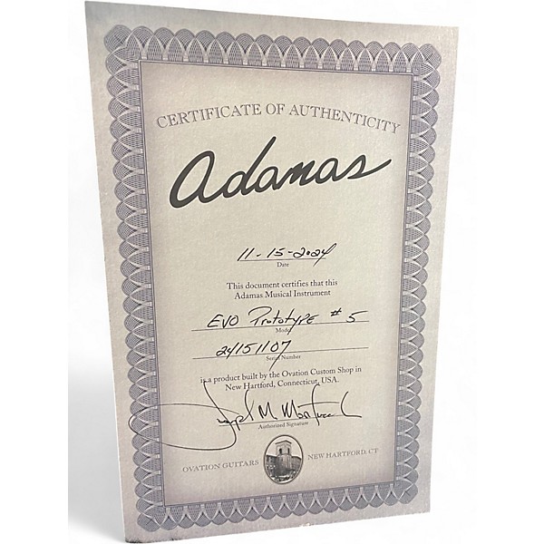 Used Adamas 156-SP EVOLUTION SERIES TRANSLUCENT /BLACK/GOLD Acoustic Electric Guitar