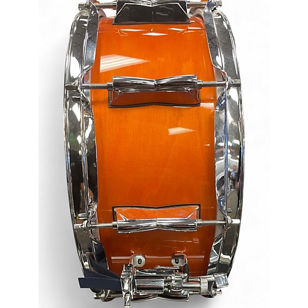 Used Yamaha 2X10 Stage Custom Snare Capri Orange Drum