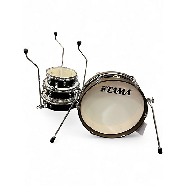 Used TAMA 4 Piece club jam pan cake black Drum Kit