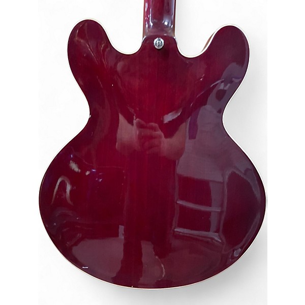 Used Samick SAN 450 ARTIST EDITION Trans Red Hollow Body Electric Guitar