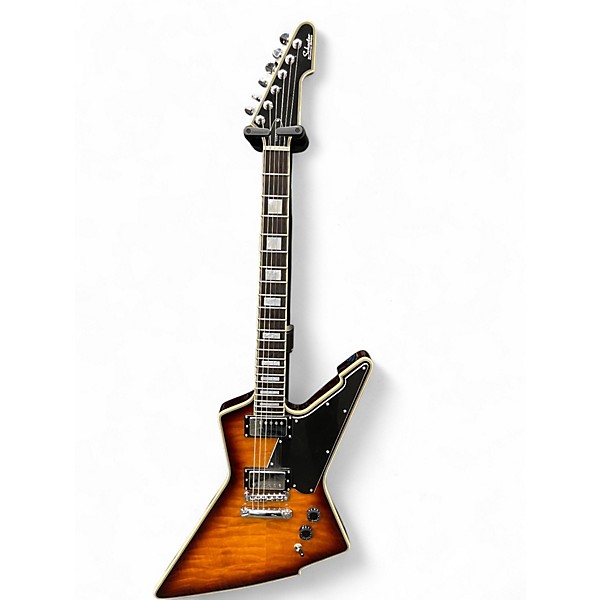 Used Schecter Guitar Research E1 Custom Vintage Sunburst Solid Body Electric Guitar