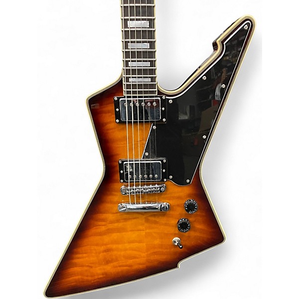 Used Schecter Guitar Research E1 Custom Vintage Sunburst Solid Body Electric Guitar