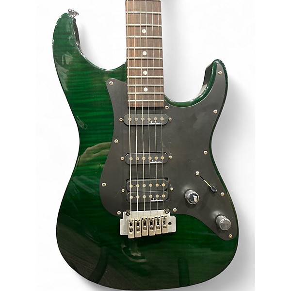 Used Jackson PS7 Trans Green Solid Body Electric Guitar