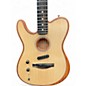 Used Fender American Acoustasonic Telecaster Left Handed Natural Acoustic Electric Guitar
