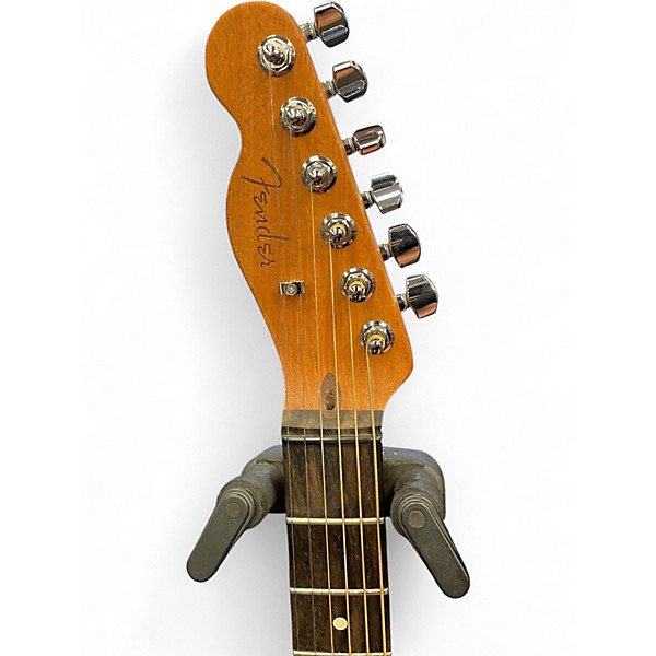 Used Fender American Acoustasonic Telecaster Left Handed Natural Acoustic Electric Guitar