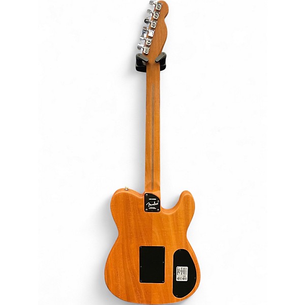 Used Fender American Acoustasonic Telecaster Left Handed Natural Acoustic Electric Guitar