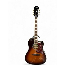 Used Epiphone Hummingbird Copper Burst Acoustic Guitar