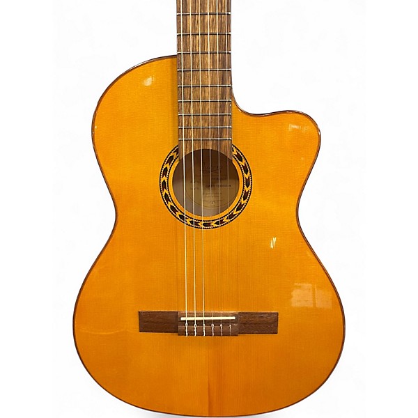 Used Lucero LFB250SCE Vintage Natural Classical Acoustic Electric Guitar