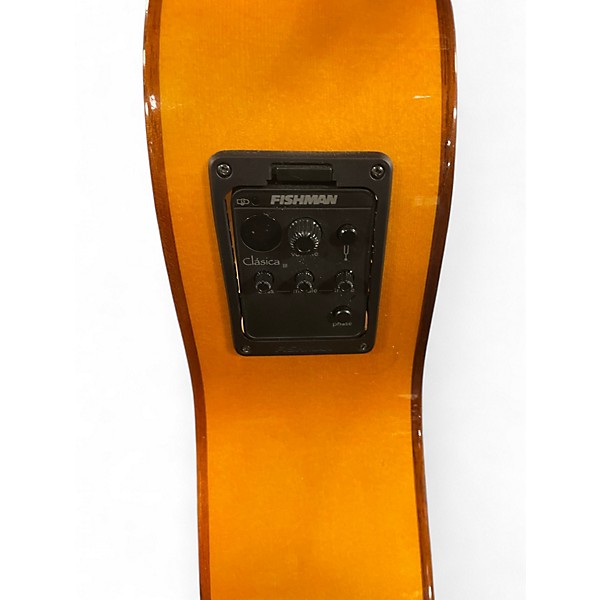 Used Lucero LFB250SCE Vintage Natural Classical Acoustic Electric Guitar