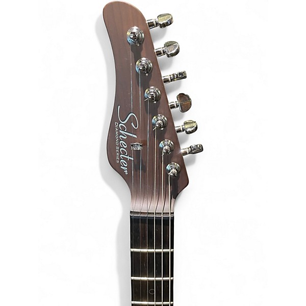 Used Schecter Guitar Research NICK JOHNSTON TRADITIONAL LEFT HANDED Seafoam Green Solid Body Electric Guitar