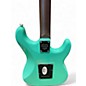 Used Schecter Guitar Research NICK JOHNSTON TRADITIONAL LEFT HANDED Seafoam Green Solid Body Electric Guitar