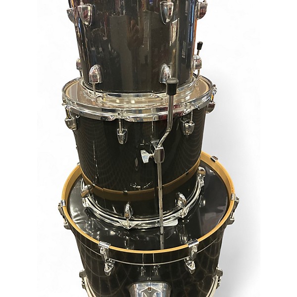Used SPL 5 Piece LABS BLACK SPARKLE Drum Kit