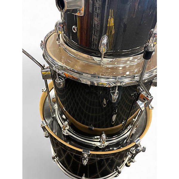 Used SPL 5 Piece LABS BLACK SPARKLE Drum Kit