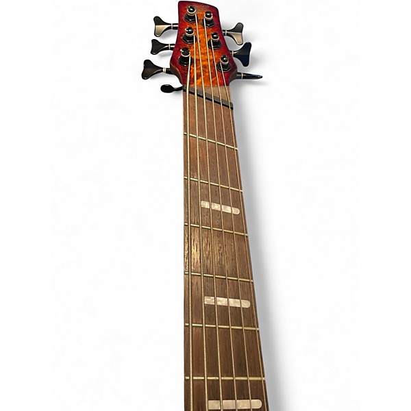 Used Ibanez SRMS806 Brown Topaz Electric Bass Guitar