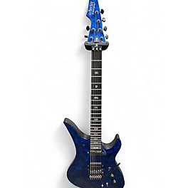 Used Schecter Guitar Research Avenger FR S Apocalypse Blue Reign Solid Body Electric Guitar
