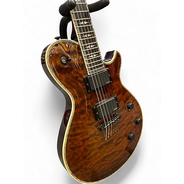 Used Michael Kelly PATRIOT PREMIUM Tiger Eye Solid Body Electric Guitar