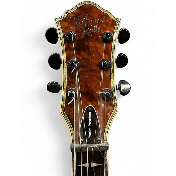 Used Michael Kelly PATRIOT PREMIUM Tiger Eye Solid Body Electric Guitar