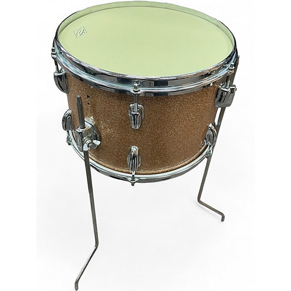 Vintage 1960s Slingerland 3 Piece STAGE BAND 3PC GOLD SPARKLE Drum Kit