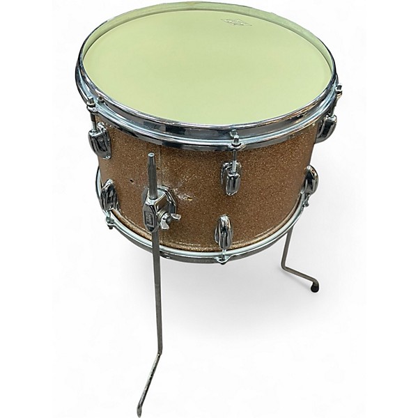 Vintage 1960s Slingerland 3 Piece STAGE BAND 3PC GOLD SPARKLE Drum Kit