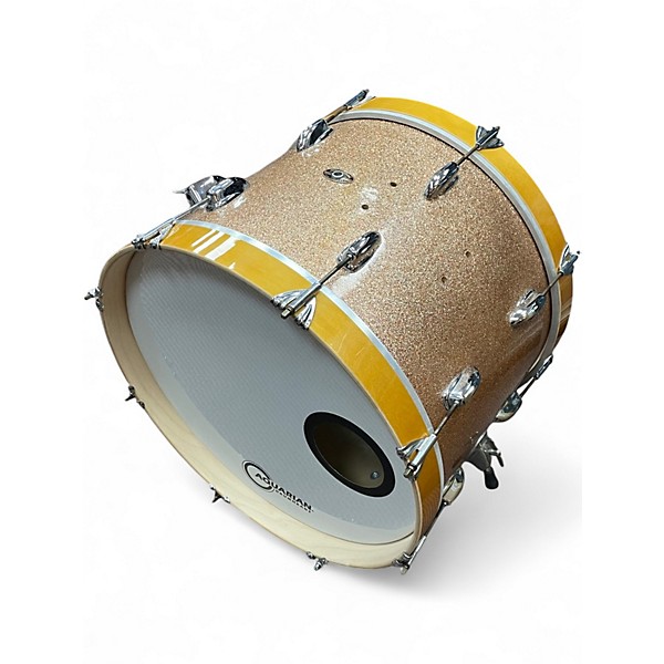 Vintage 1960s Slingerland 3 Piece STAGE BAND 3PC GOLD SPARKLE Drum Kit