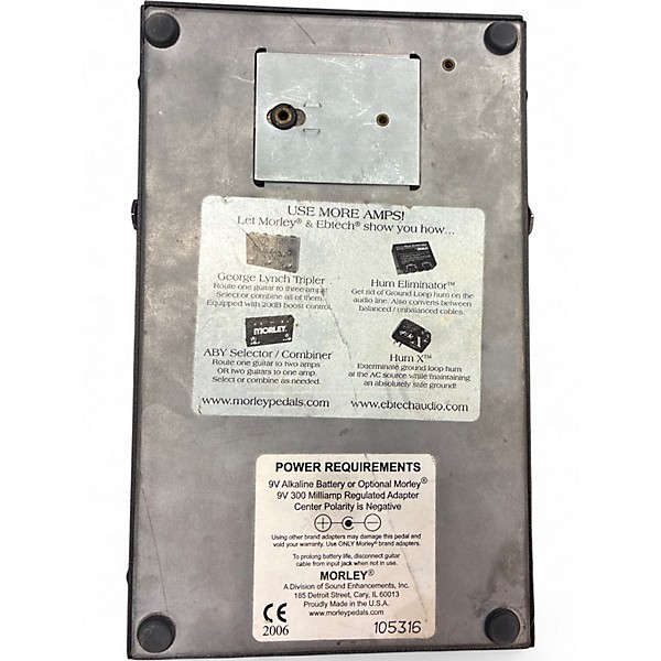 Used Morley CLASSIC WAH Effect Pedal