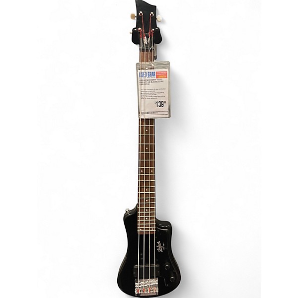 Used Hofner SHORTY TRAVEL BASS HCT-SHB BLACK Electric Bass Guitar