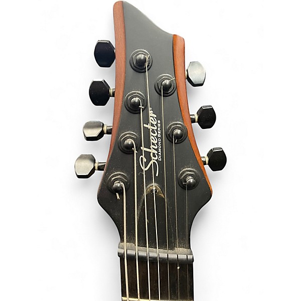 Used Schecter Guitar Research C-7 Multiscale Rob Scallon Satin Dark Roast Solid Body Electric Guitar