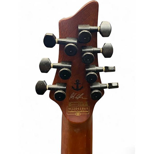 Used Schecter Guitar Research C-7 Multiscale Rob Scallon Satin Dark Roast Solid Body Electric Guitar