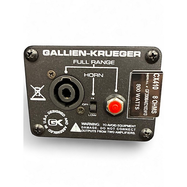 Used Gallien-Krueger CX410 Bass Cabinet
