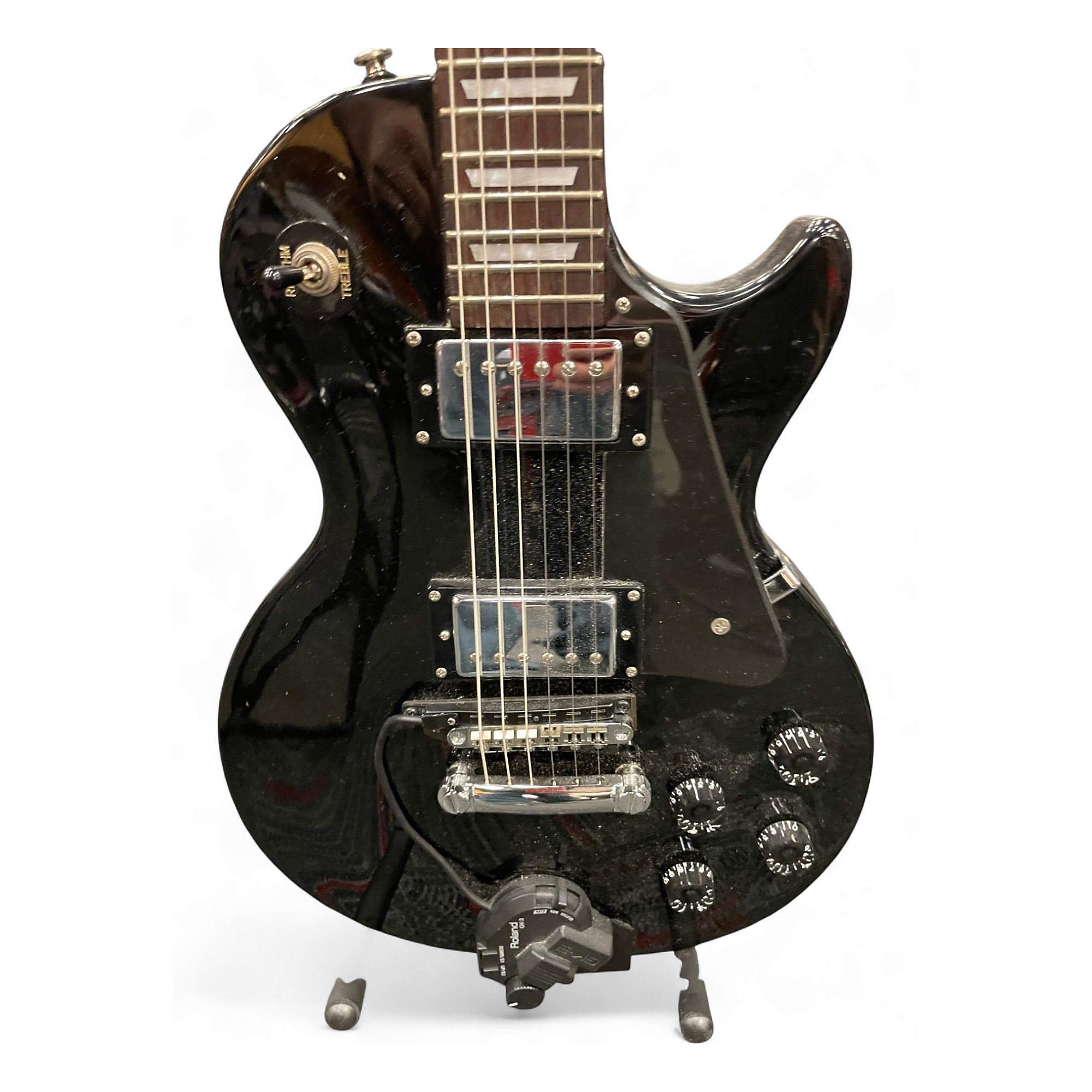 Used Epiphone Les Paul Studio Black Solid Body Electric Guitar