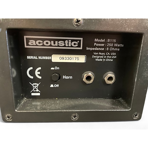 Used Acoustic B115 250W 1x15 Bass Cabinet