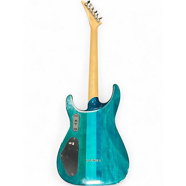 Used Charvel Desolation DX-1 ST Soloist Trans Blue Smear Solid Body Electric Guitar