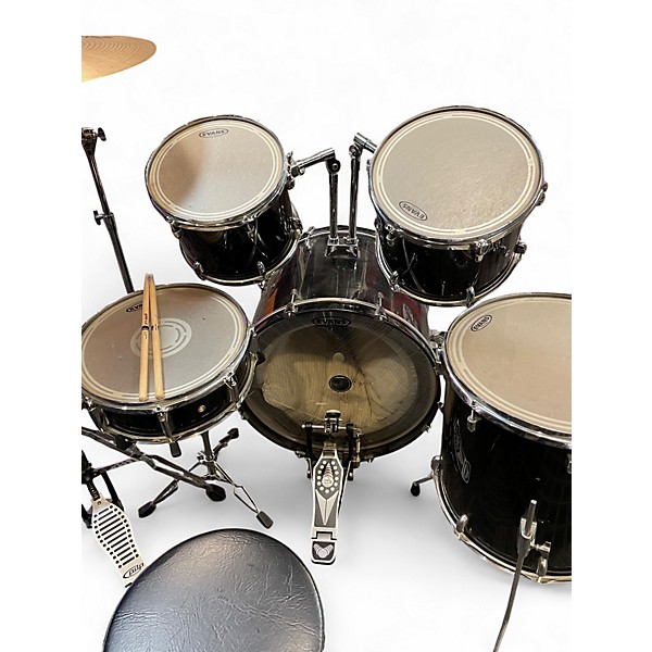 Used Pdp 5 Piece Black Black Drum Kit