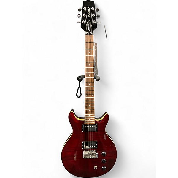 Used Hamer XT Cherry Solid Body Electric Guitar