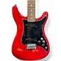 Used Fender Player Lead II Trans Crimson Red Solid Body Electric Guitar
