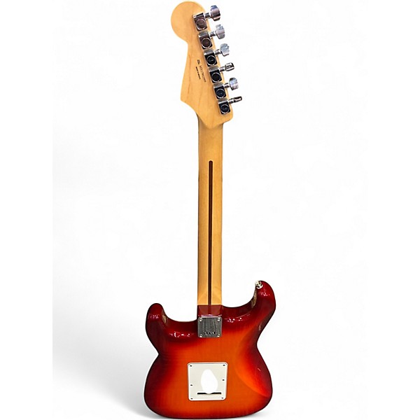 Used Fender STD STRAT PLUS TOP MN ACB Sienna Sunburst Solid Body Electric Guitar