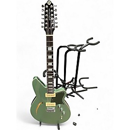 Used Reverend AIRWAVE 12 METALLIC ALPINE Solid Body Electric Guitar