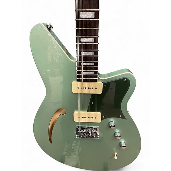 Used Reverend AIRWAVE 12 METALLIC ALPINE Solid Body Electric Guitar
