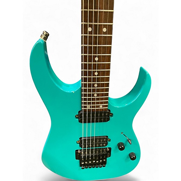 Used 1999 Ibanez KG 76-20 Turquoise Solid Body Electric Guitar