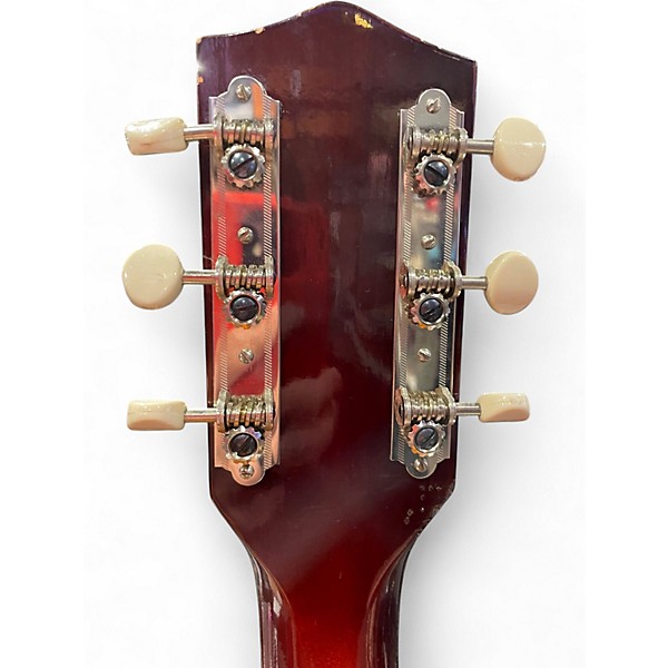 Vintage 1960s Harmony ROCKET H54 Crimson Red Burst Hollow Body Electric Guitar