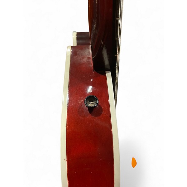 Vintage 1960s Harmony ROCKET H54 Crimson Red Burst Hollow Body Electric Guitar