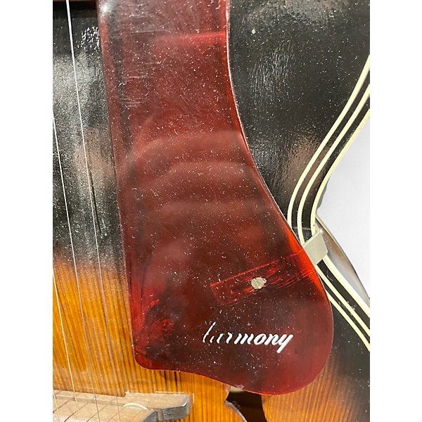 Vintage 1960s Harmony h1215 archtop Tobacco Burst Acoustic Guitar