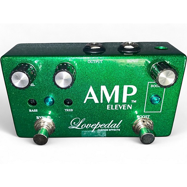 Used Lovepedal Amp Eleven Overdrive Boost Effect Pedal
