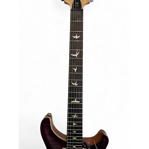Used PRS CE24 FADED GRAY BLACK PURPLE Solid Body Electric Guitar