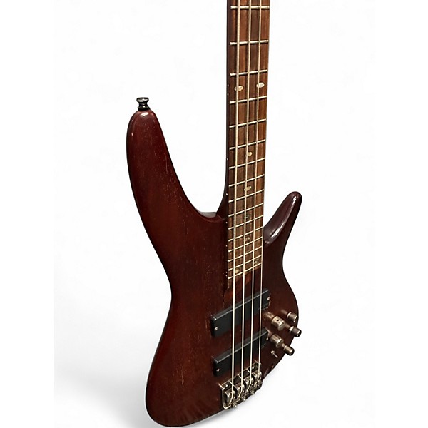 Used Ibanez SR500 Crimson Red Trans Electric Bass Guitar