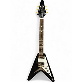 Used Epiphone 1958 Korina Flying V Ebony Solid Body Electric Guitar
